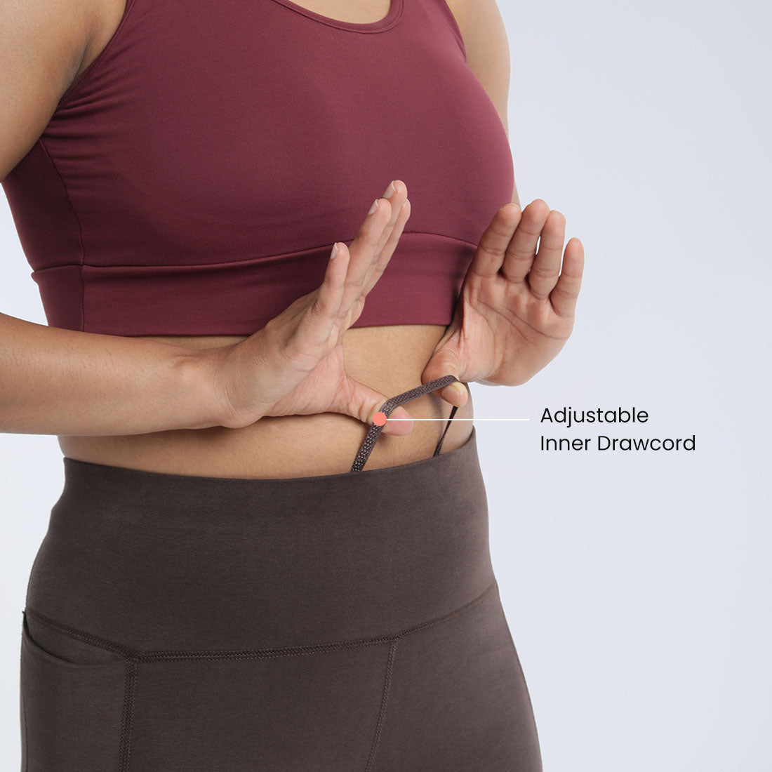 High Waisted Ankle Length Cotton Leggings with Pockets for Women