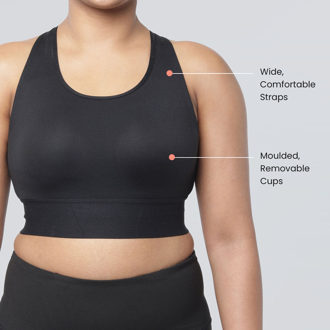 High Impact Padded Sports Bras for Women & Girls