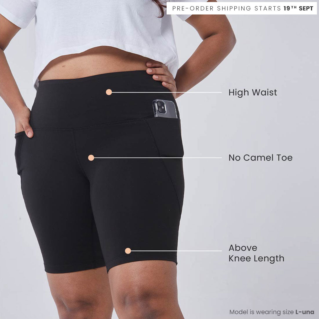 High Waisted Cycling Shorts with Pockets for Women