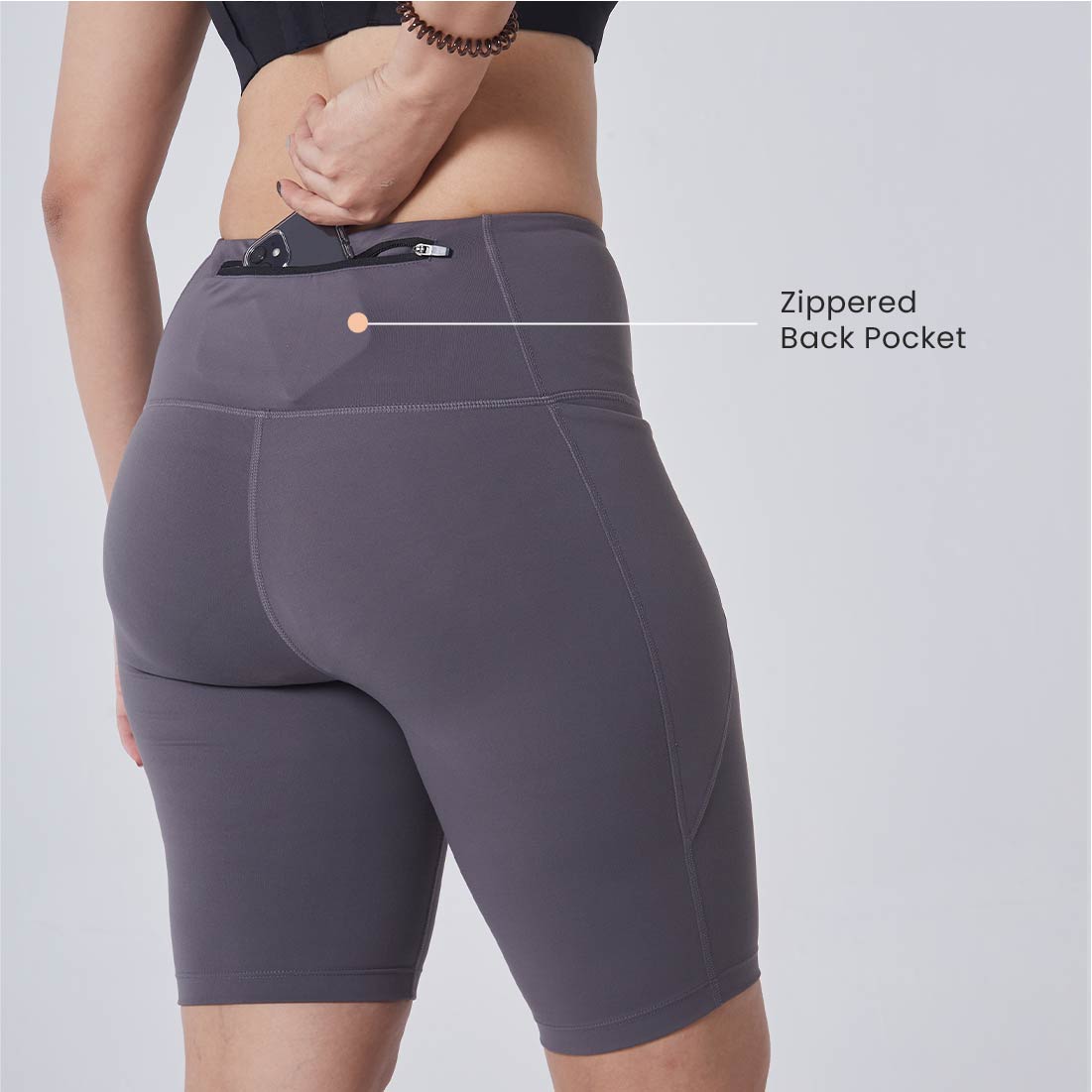 High Waisted Cycling Shorts with Pockets for Women