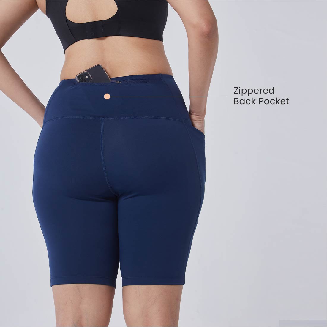 High Waisted Cycling Shorts with Pockets for Women