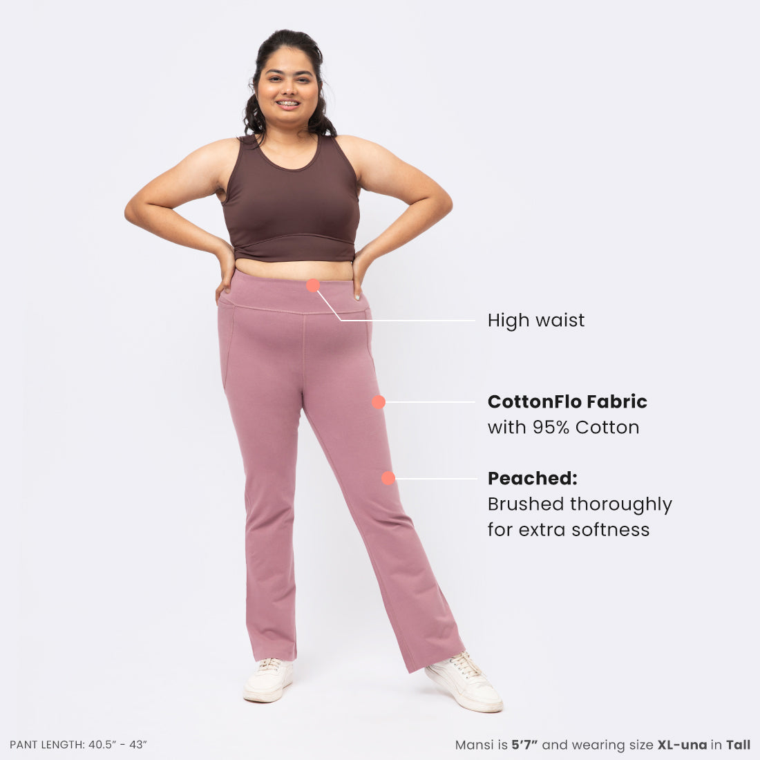 Groove-In Cotton Flare Pants - Regular and Tall (CFP)