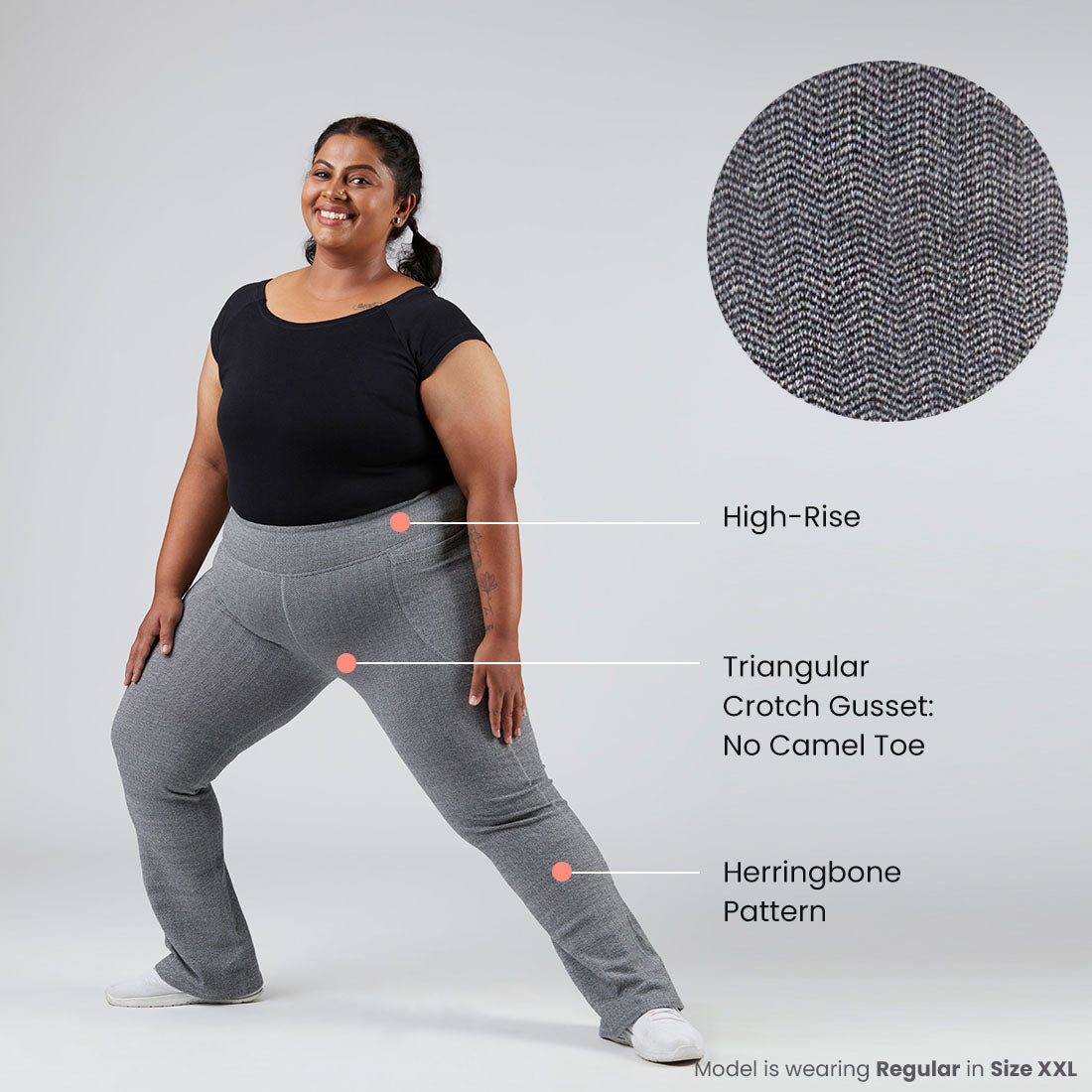 Happy Herringbone, XS-elene, S-elene, M-aia, L-una, XL-una, XXL-una, XXXL-una, XXXXL-una, Tall - Above 5'5