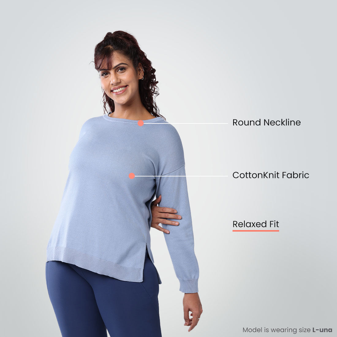 At-Ease CottonKnit Top - Full Sleeves