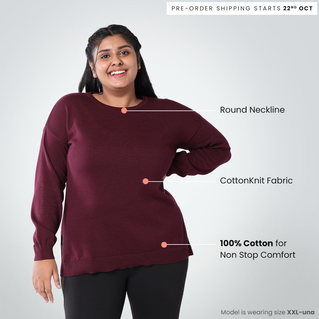 Full Sleeve Cotton Tops for Women & Girls