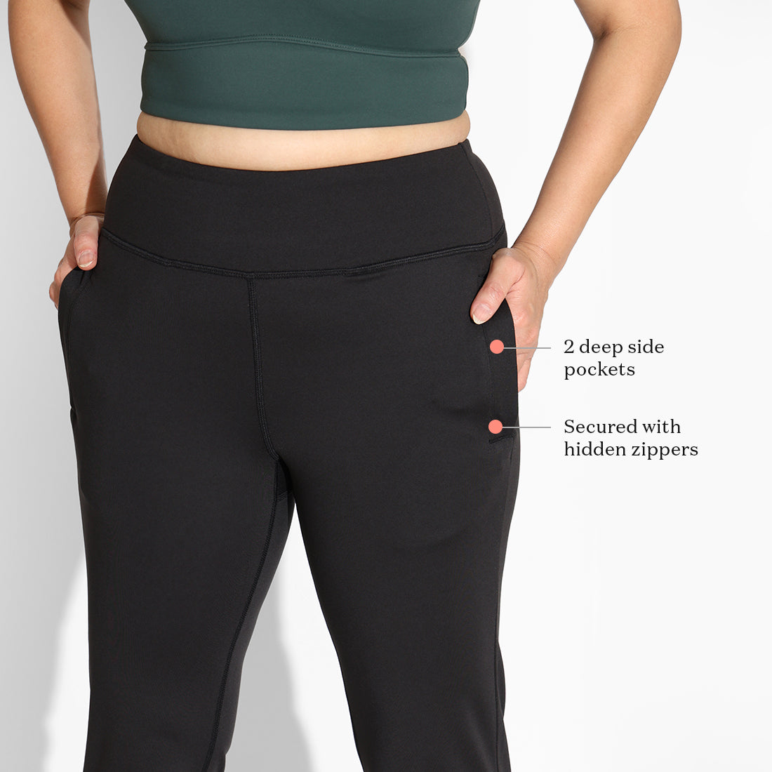 On-the-Go Slit Flare Pants