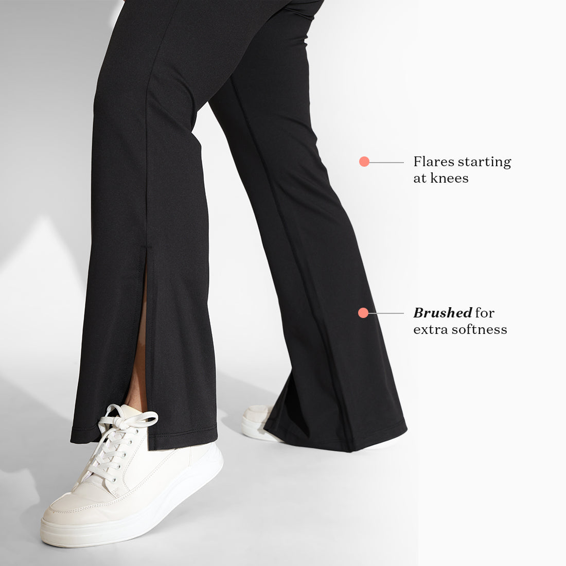 On-the-Go Slit Flare Pants