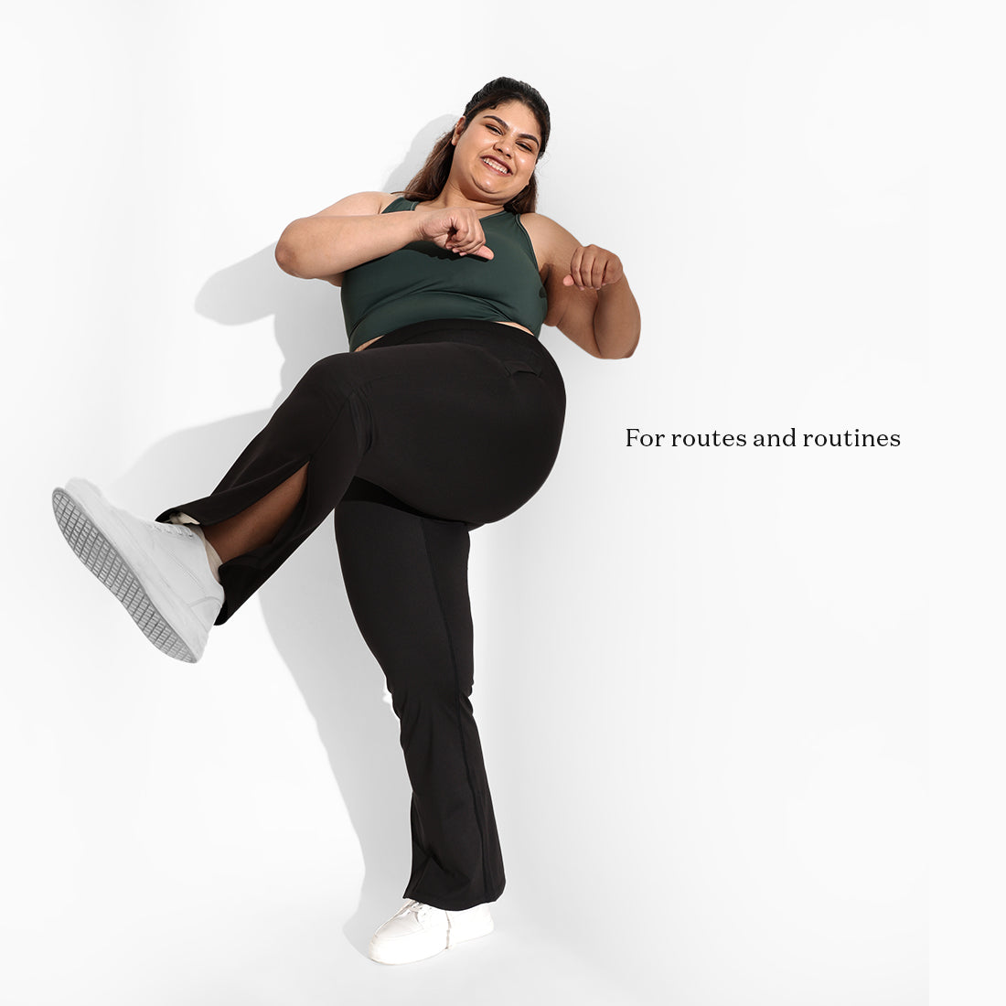 On-the-Go Slit Flare Pants