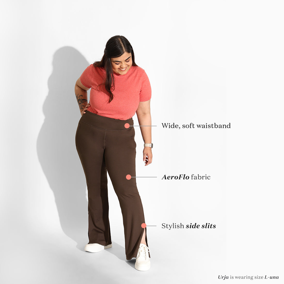 On-the-Go Slit Flare Pants