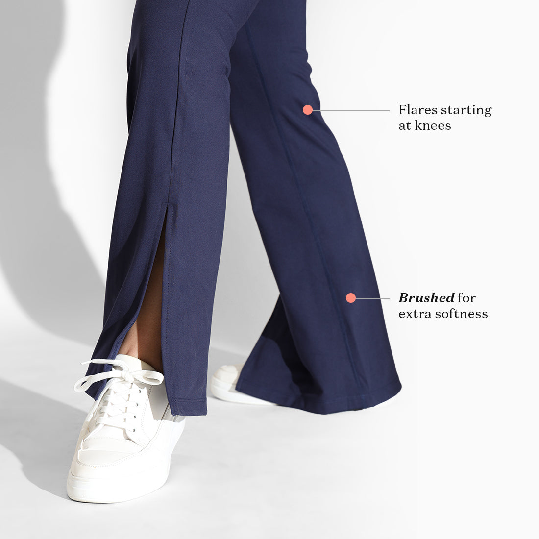 On-the-Go Slit Flare Pants