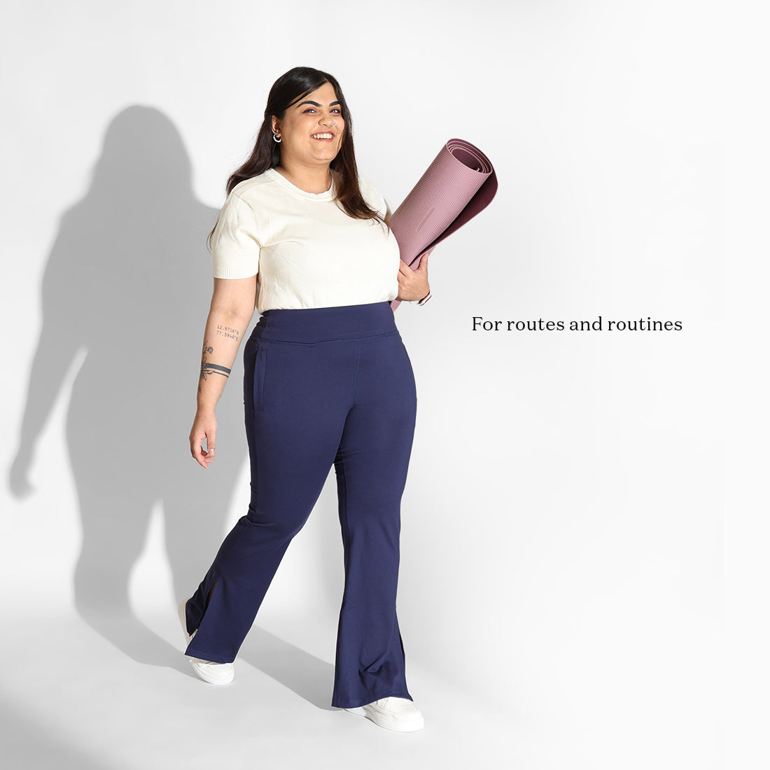 On-the-Go Slit Flare Pants