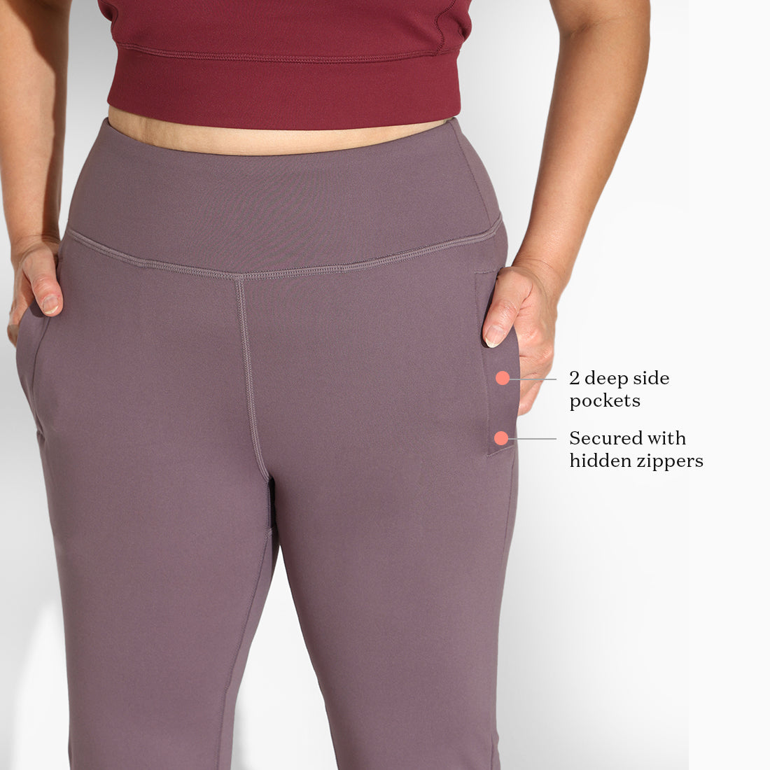 On-the-Go Slit Flare Pants