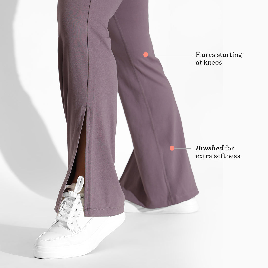On-the-Go Slit Flare Pants