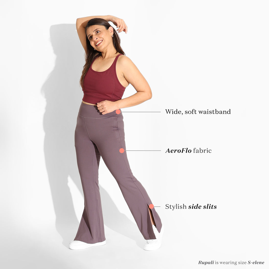 On-the-Go Slit Flare Pants