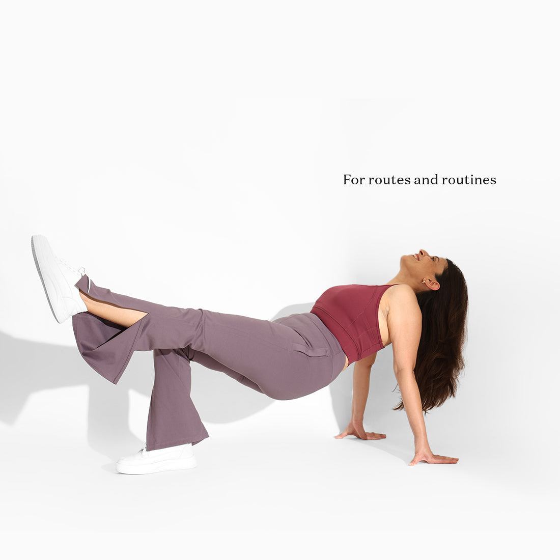 On-the-Go Slit Flare Pants