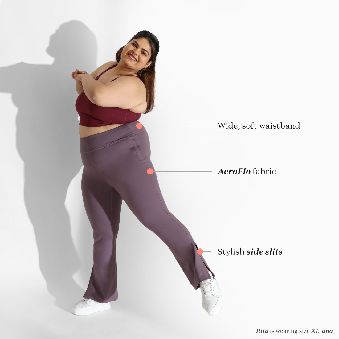 On-the-Go Slit Flare Pants