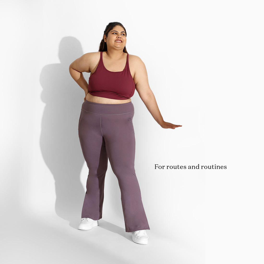 On-the-Go Slit Flare Pants