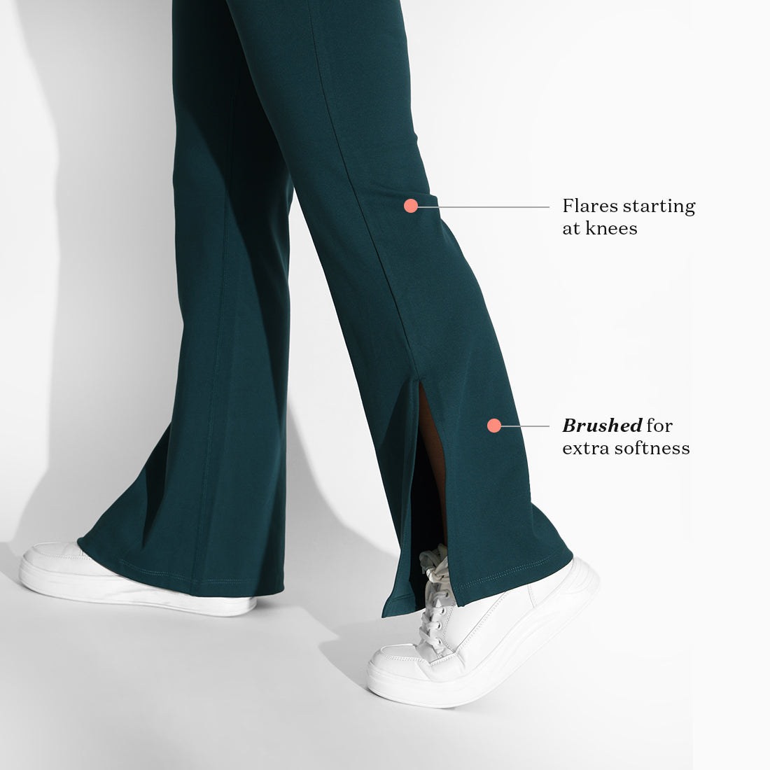 On-the-Go Slit Flare Pants