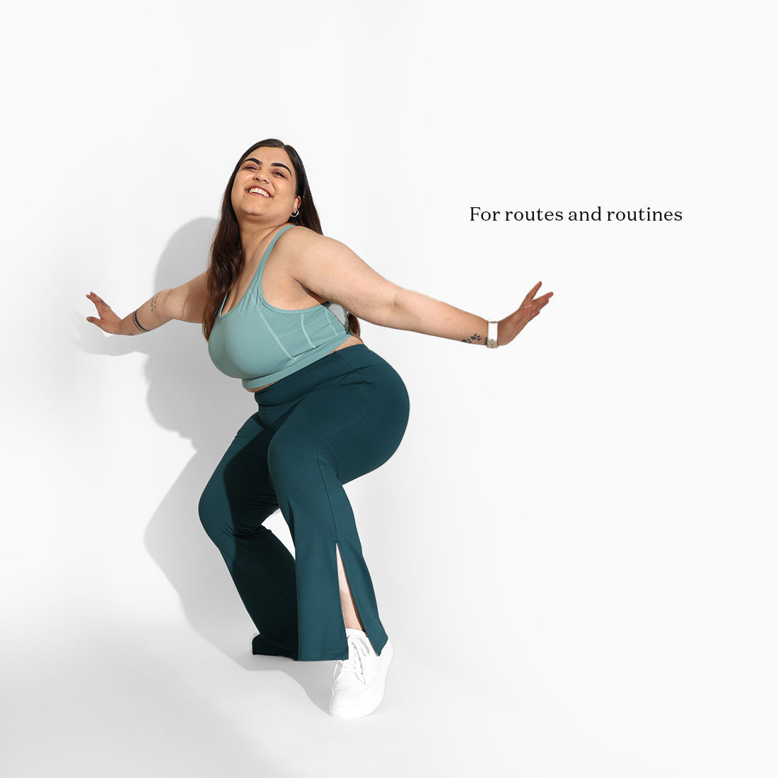 On-the-Go Slit Flare Pants