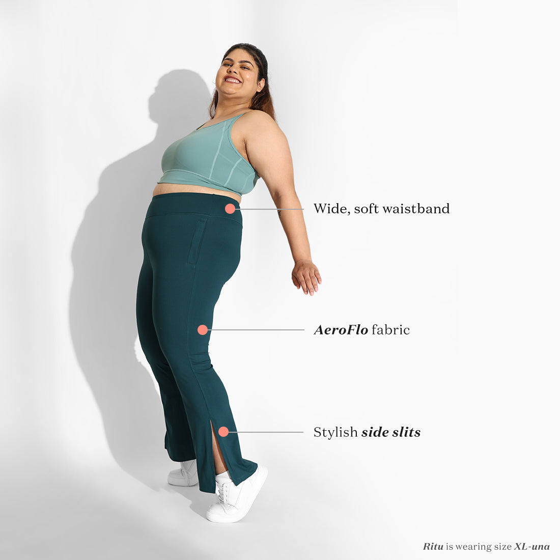 On-the-Go Slit Flare Pants