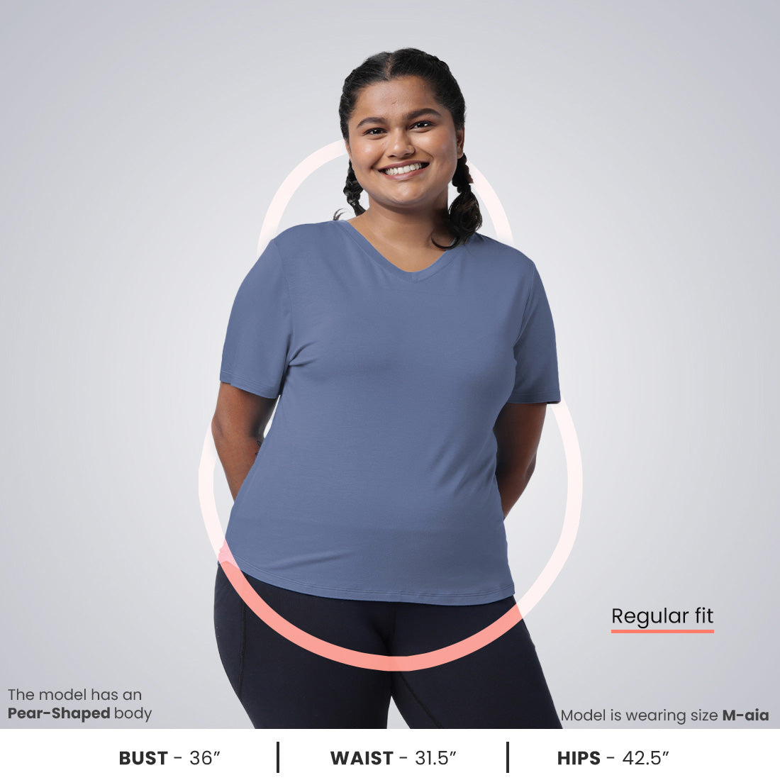 Fit Me Right Tees - Daisy Deep Blue