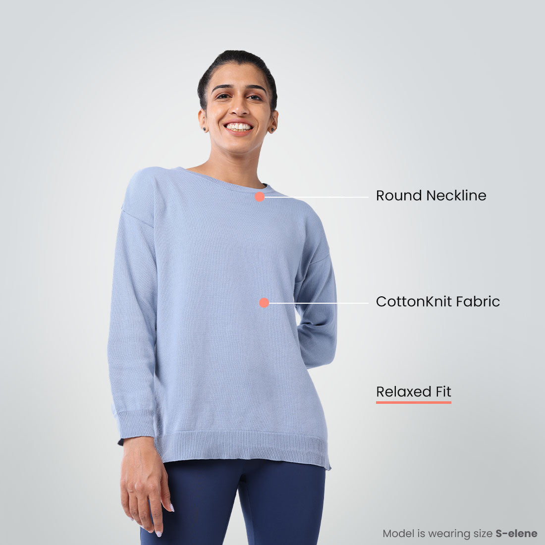 At-Ease CottonKnit Top - Full Sleeves