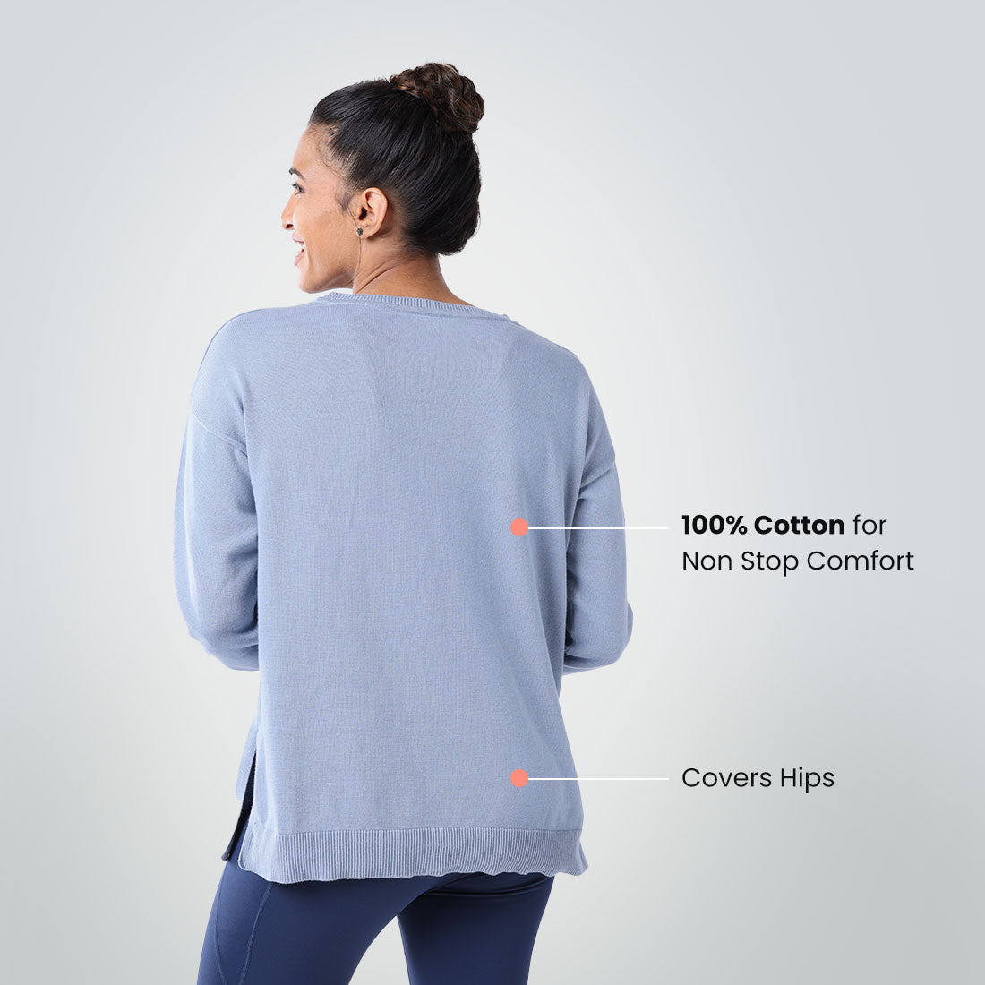 At-Ease CottonKnit Top - Full Sleeves