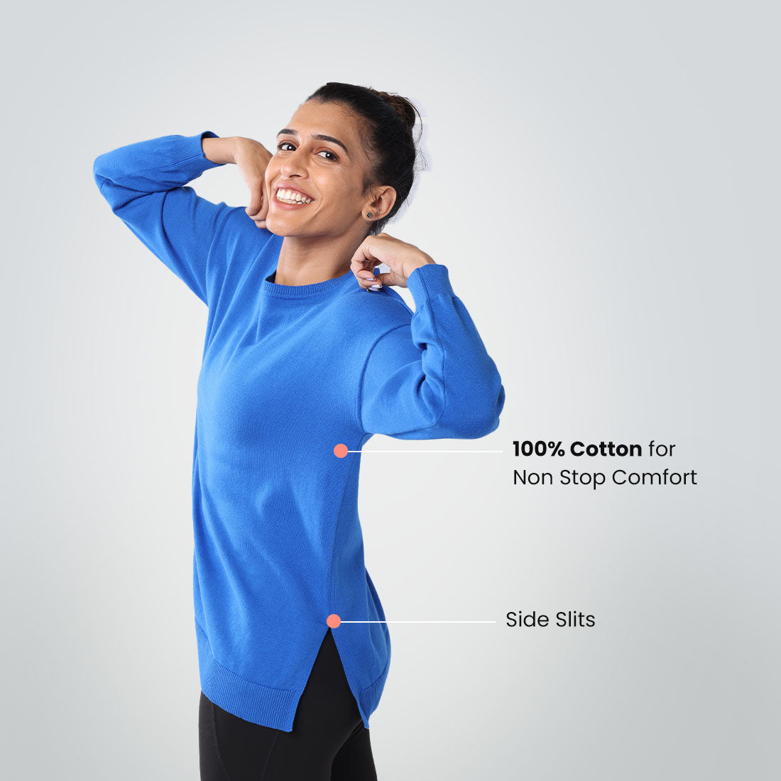 At-Ease CottonKnit Top - Full Sleeves
