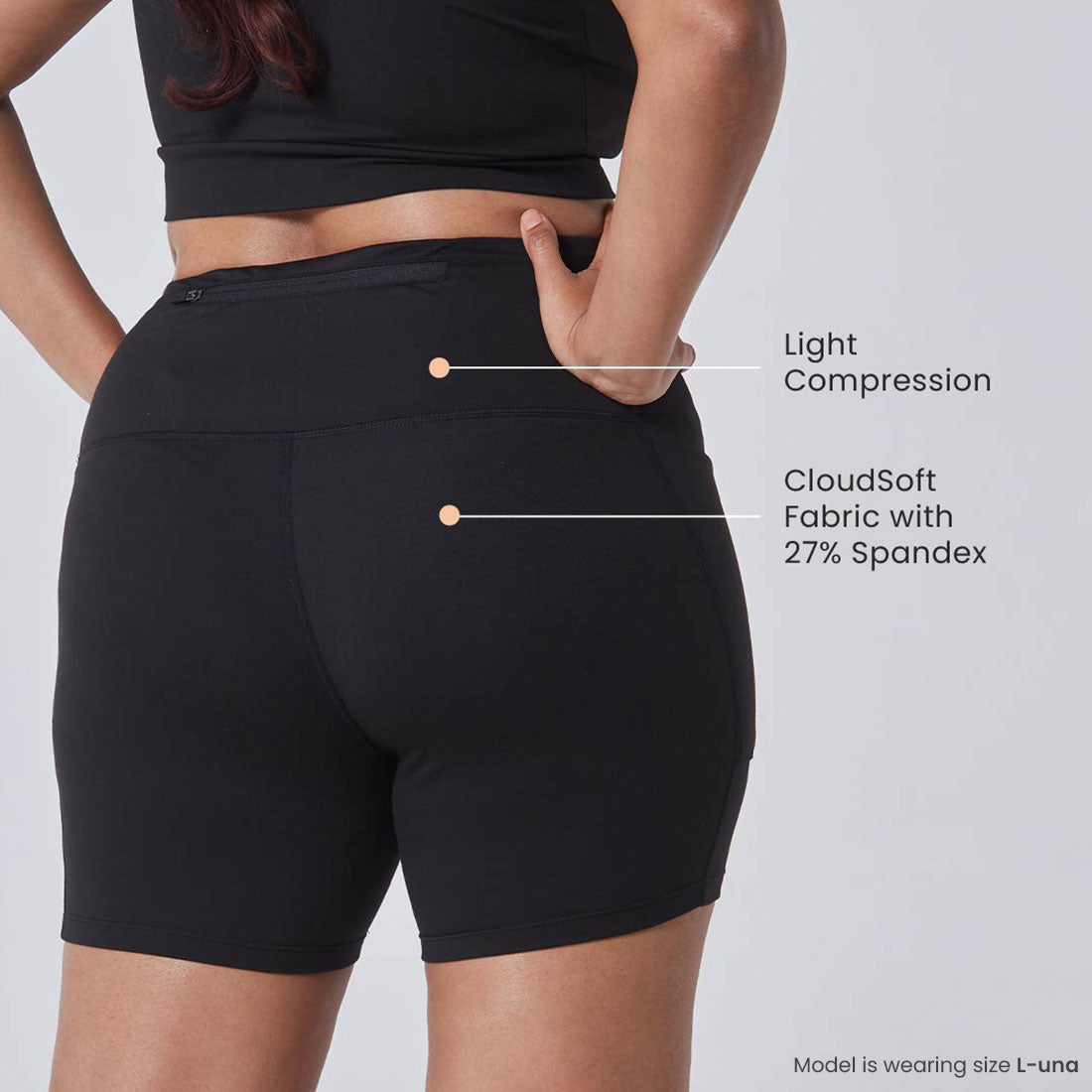 High Waisted Gym Shorts with Pockets for Women
