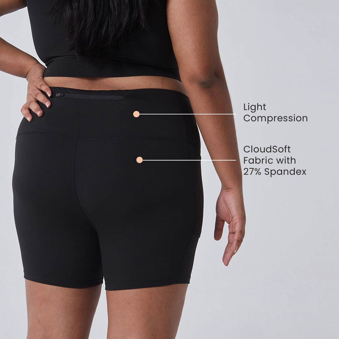High Waisted Gym Shorts with Pockets for Women