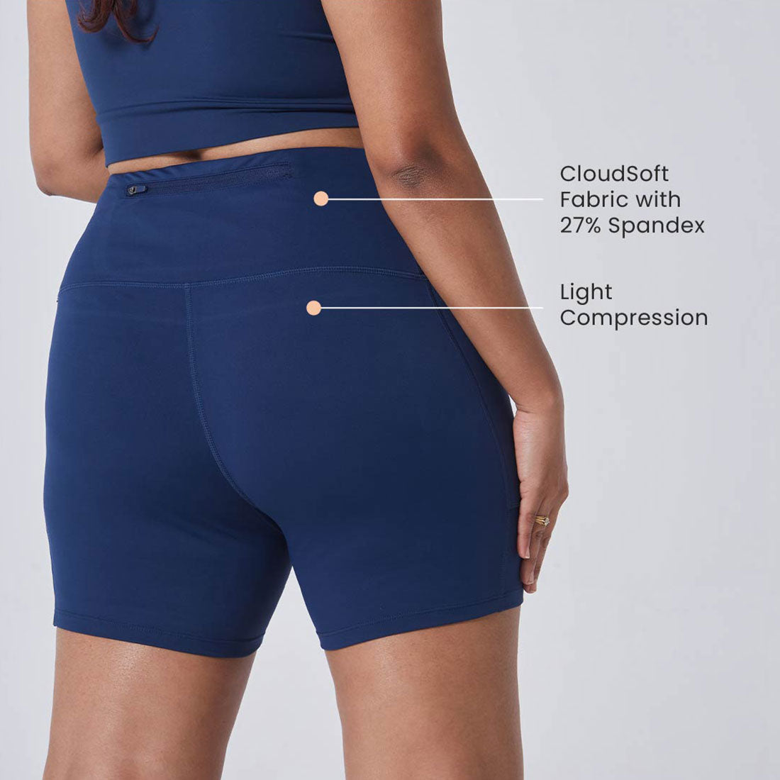 High Waisted Gym Shorts with Pockets for Women