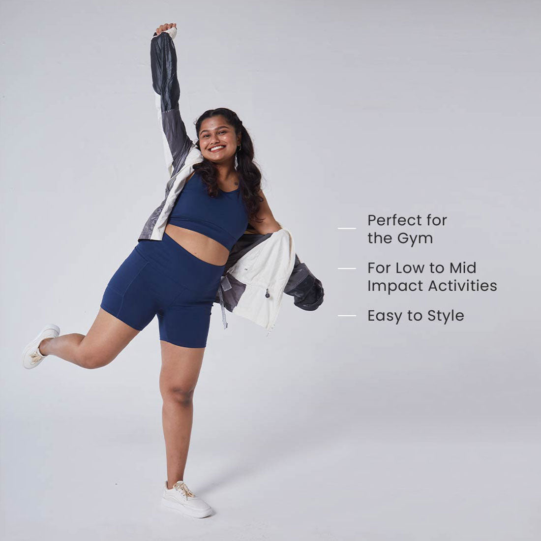 High Waisted Gym Shorts with Pockets for Women