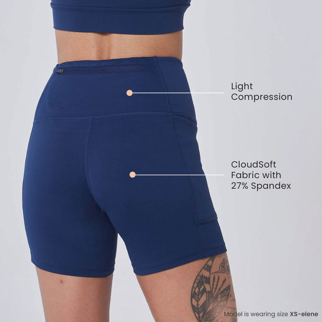 High Waisted Gym Shorts with Pockets for Women