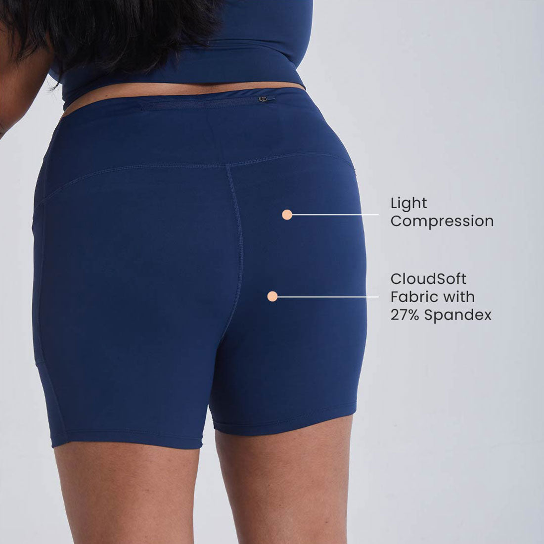 High Waisted Gym Shorts with Pockets for Women