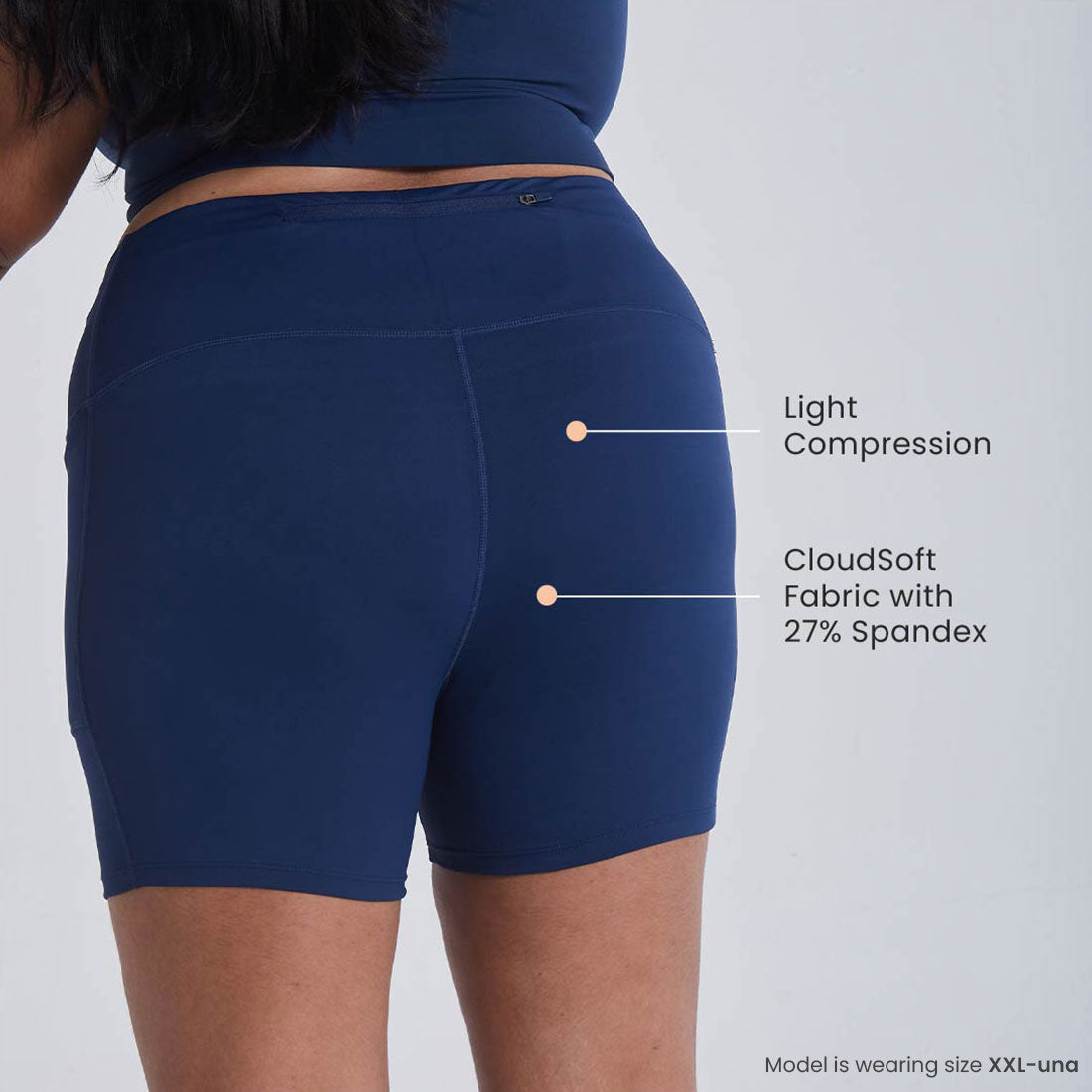 High Waisted Gym Shorts with Pockets for Women