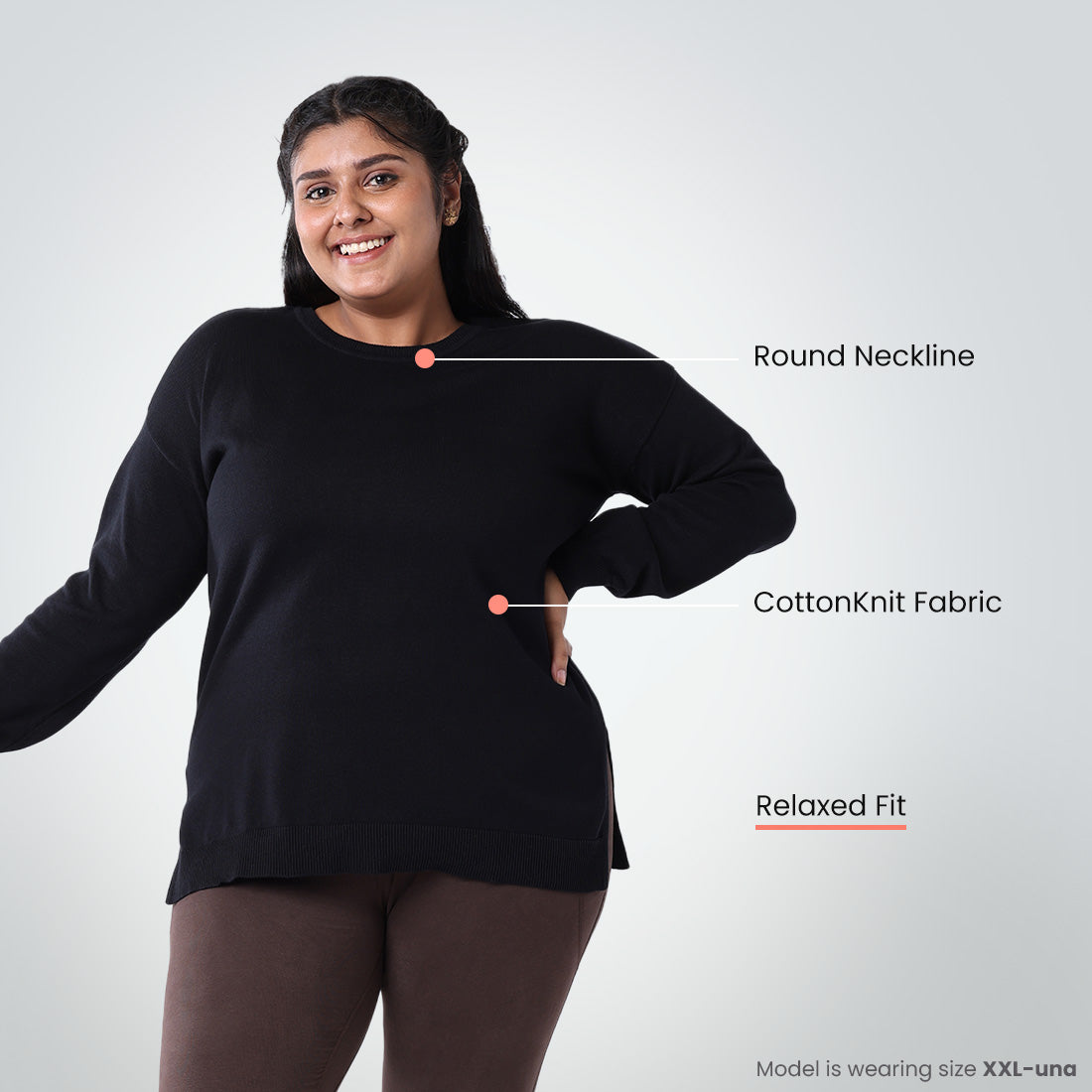 At-Ease CottonKnit Top - Full Sleeves