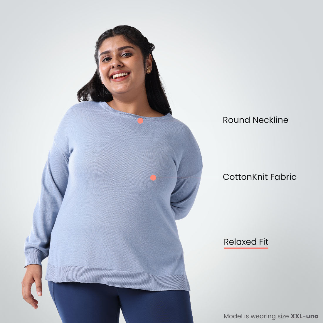 At-Ease CottonKnit Top - Full Sleeves