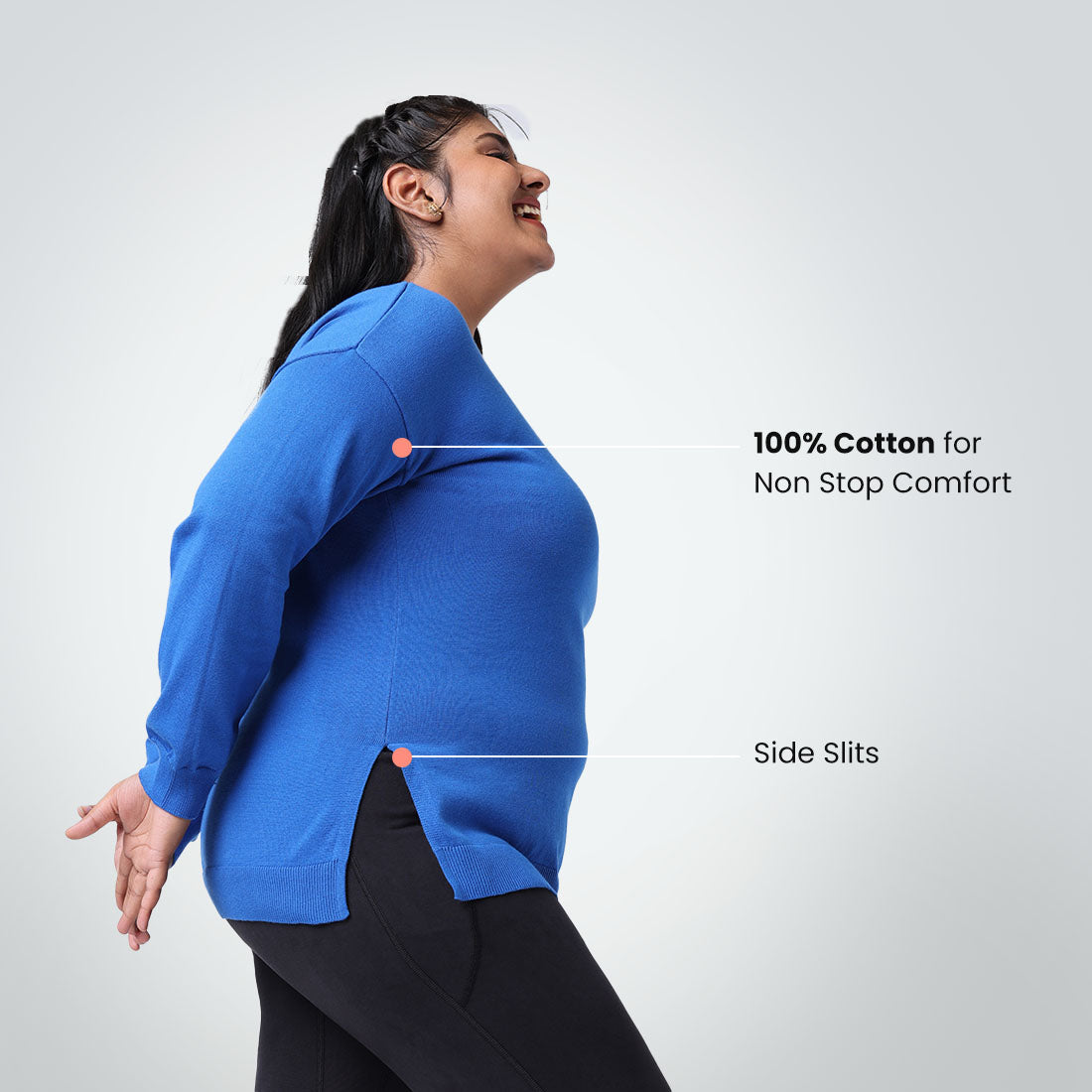 At-Ease CottonKnit Top - Full Sleeves